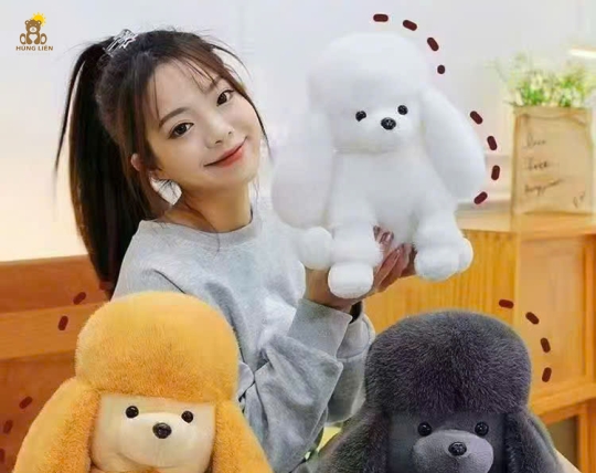 Gấu bông Chó bông poodle lông xù