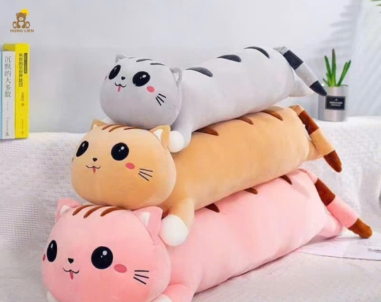 gấu bông gối ôm mèo